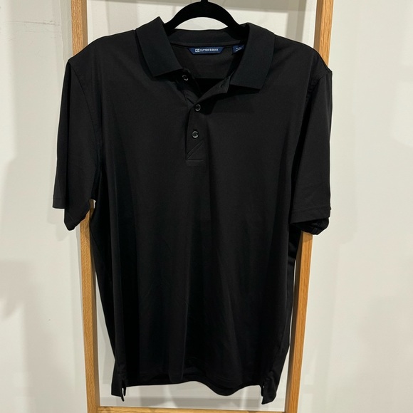 NWOT Cutter & Buck Golf Shirt - Black -‎ Men’s Size M - Picture 1 of 5